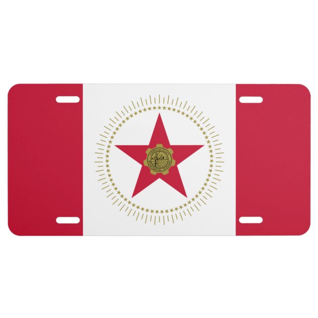 Flag of Birmingham, Alabama License Plate (Front)
