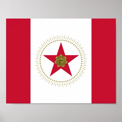 Flag of Birmingham Alabama Poster