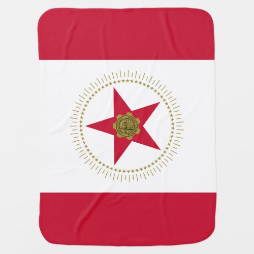 Flag of Birmingham Alabama Receiving Blanket