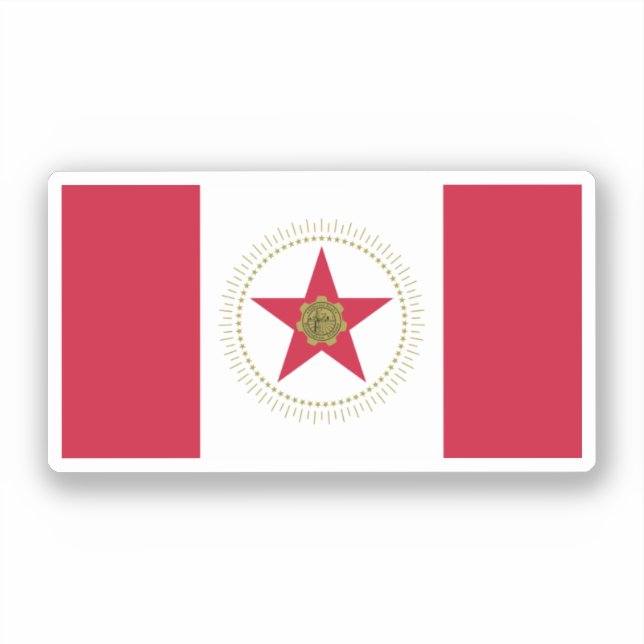 Flag of Birmingham, Alabama Sticker (Front)