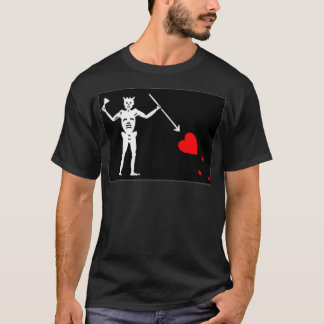 FLAG OF BLACKBEARD JOLLY ROGER PIRATE FLAG T-Shirt