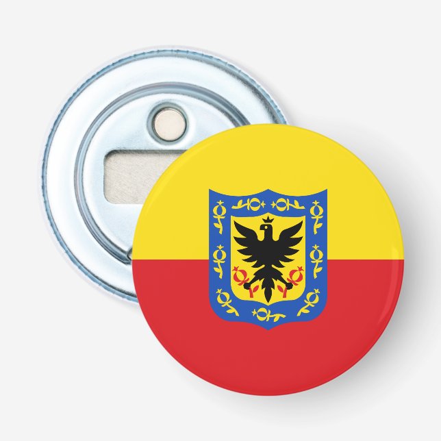 Flag of Bogota, Colombia Bottle Opener (Front)