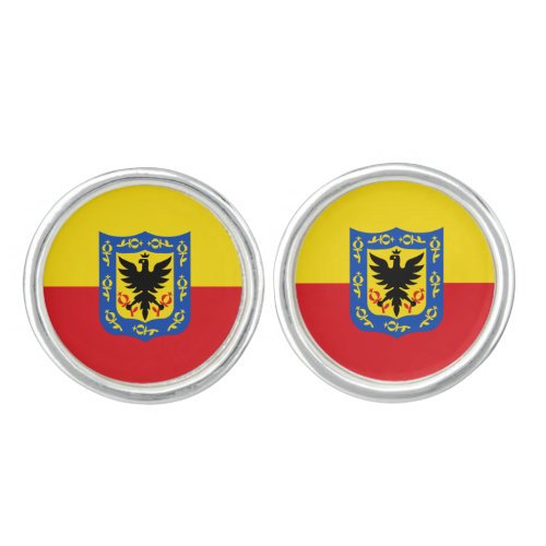 Flag of Bogota, Colombia Cufflinks