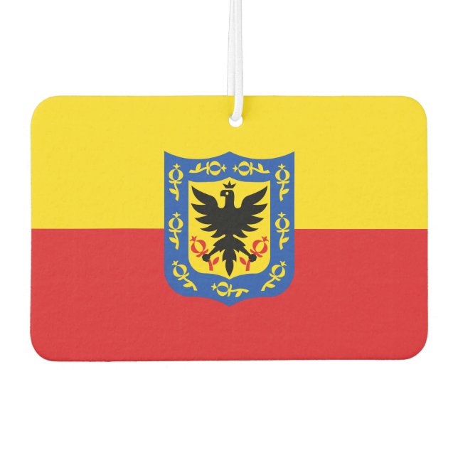 Flag of Bogota, Colombia Cufflinks Air Freshener (Front)