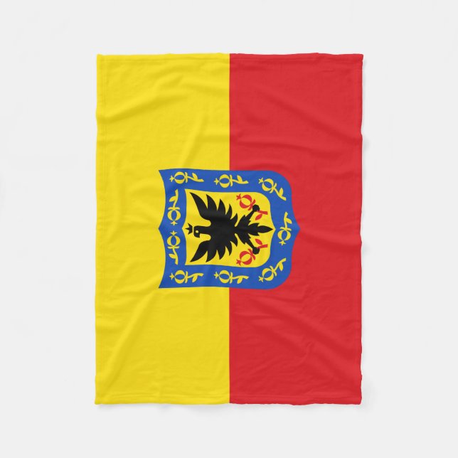 Flag of Bogota, Colombia Fleece Blanket (Front)