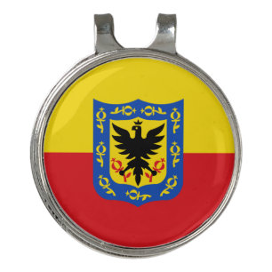 Flag of Bogota, Colombia Golf Hat Clip