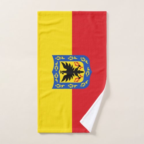 Flag of Bogota Colombia Hand Towel