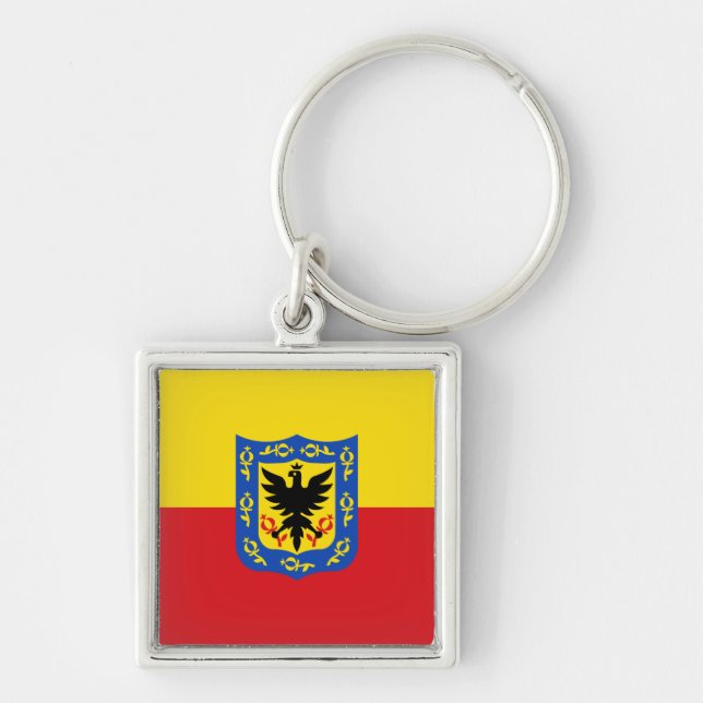 Flag of Bogota, Colombia Keychain (Front)