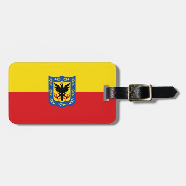 Flag of Bogota, Colombia Luggage Tag (Front Horizontal)