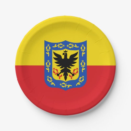 Flag of Bogota Colombia Paper Plates