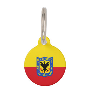 Flag of Bogota, Colombia Pet Name Tag