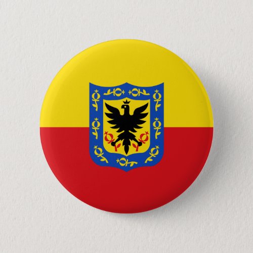 Flag of Bogota Colombia Pinback Button