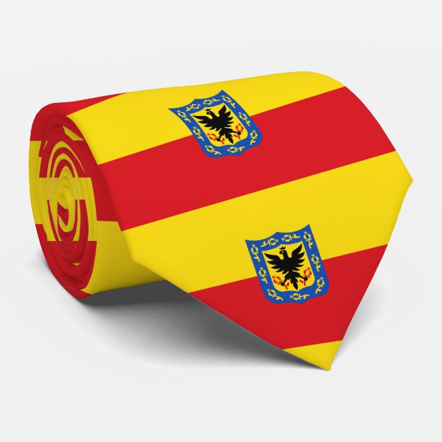 Flag of Bogota, Colombia Tie (Rolled)