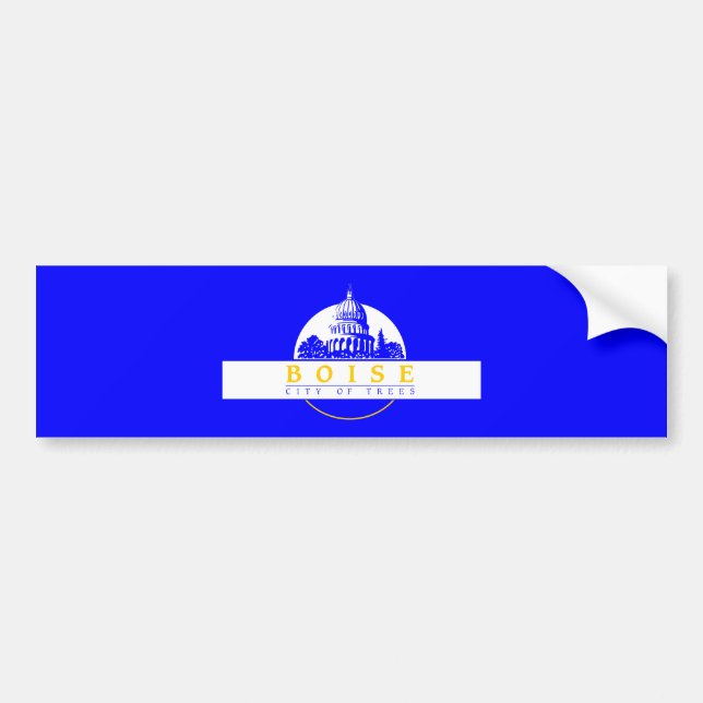 Flag of Boise (Idaho City) Bumper Sticker (Front)