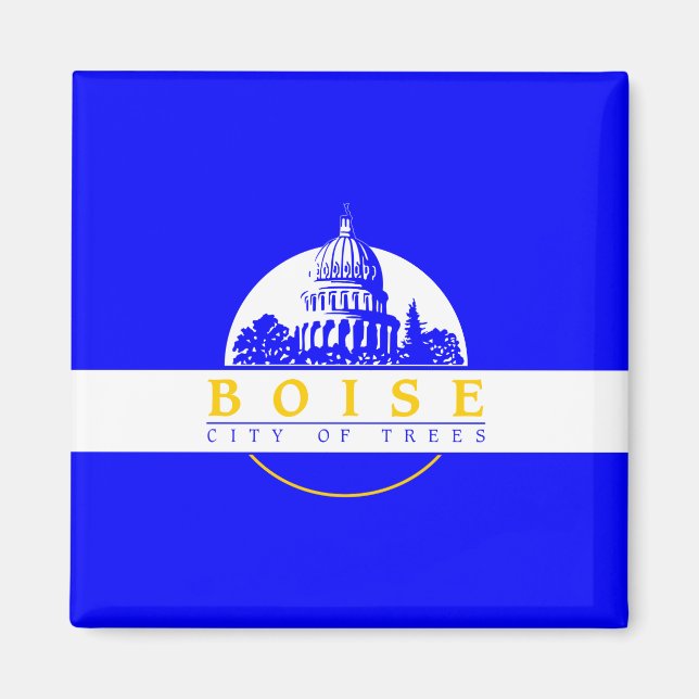 Flag of Boise (Idaho City) Magnet (Front)