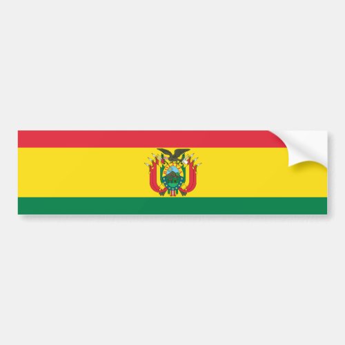 Flag of Bolivia Bumper Sticker
