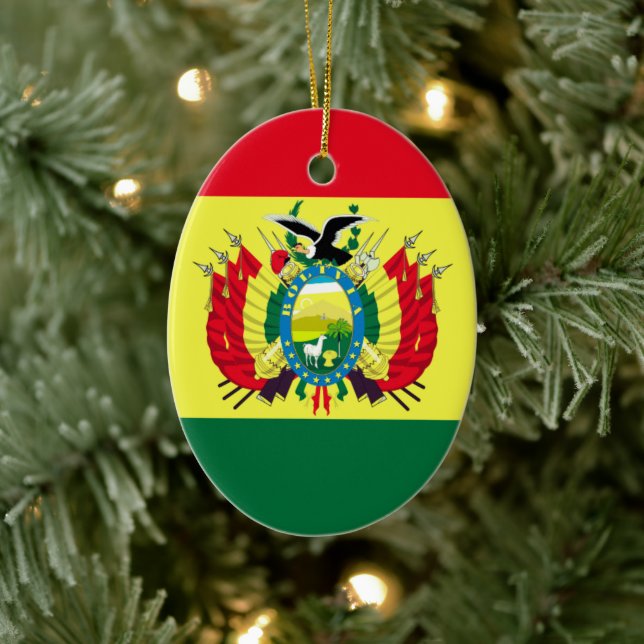 Flag of Bolivia Ceramic Ornament (Tree)