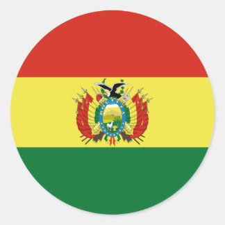 Flag of Bolivia Classic Round Sticker