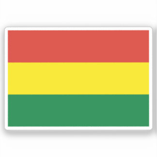 Flag of Bolivia Custom-Cut Vinyl Sticker