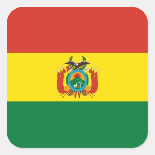 Flag of Bolivia Label
