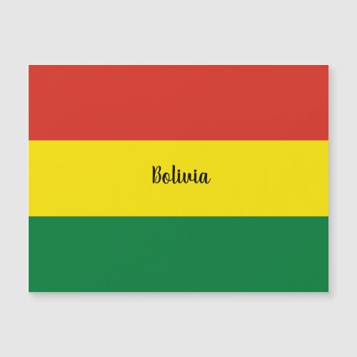 Flag of Bolivia labeled magnet