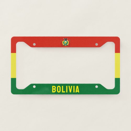 Flag of Bolivia License Plate Frame