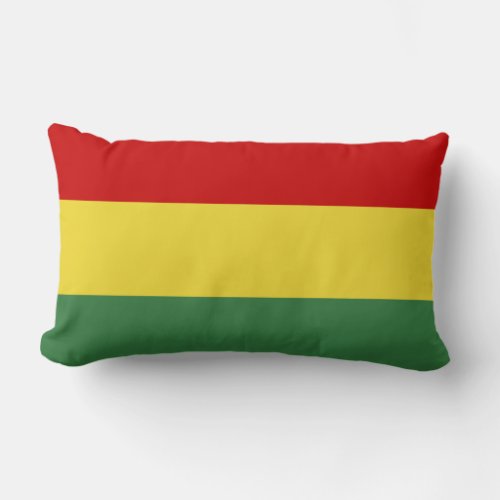 Flag of Bolivia Lumbar Pillow
