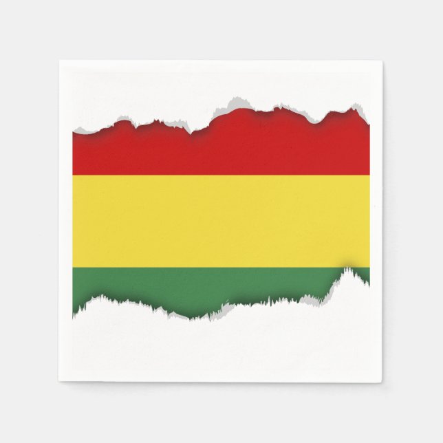 Flag of Bolivia Paper Napkins (Front)