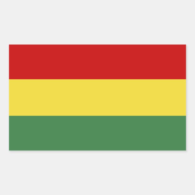 Flag of Bolivia Rectangular Sticker (Front)