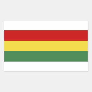 Flag of Bolivia Rectangular Sticker