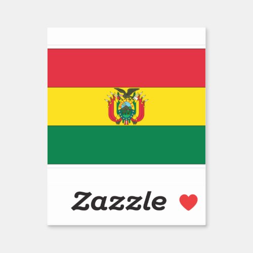 Flag of Bolivia Sticker