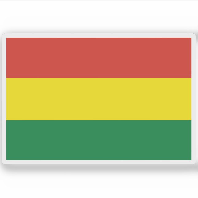 Flag of Bolivia  Sticker (Front)