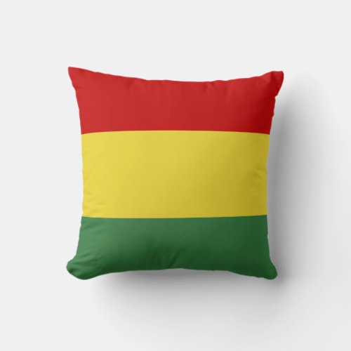 Flag of Bolivia Throw Pillow