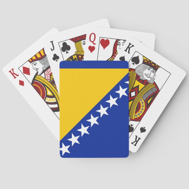 Flag of Bosnia and Herzegovina Poker Cards (Back)