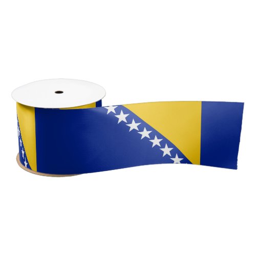 Flag of Bosnia and Herzegovina Satin Ribbon