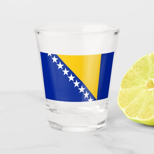 Flag of Bosnia and Herzegovina Shot Glass