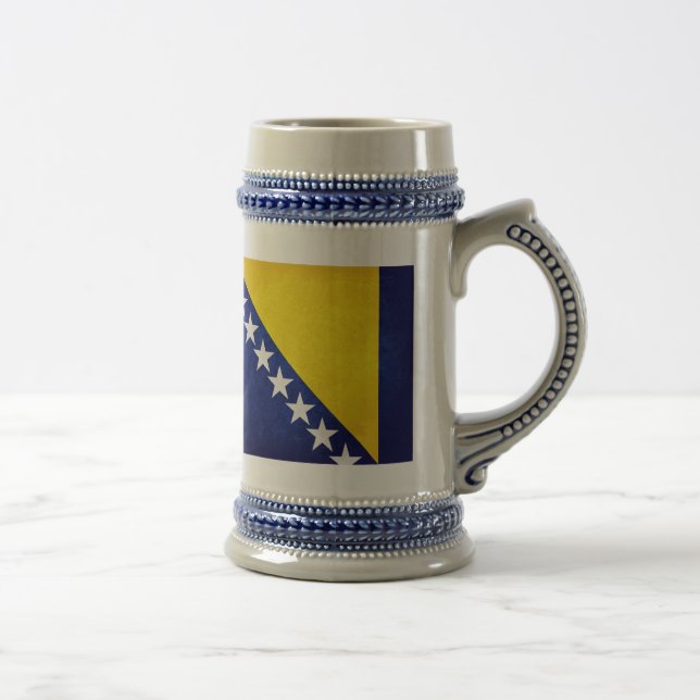 Flag of Bosnia Beer Stein (Right)