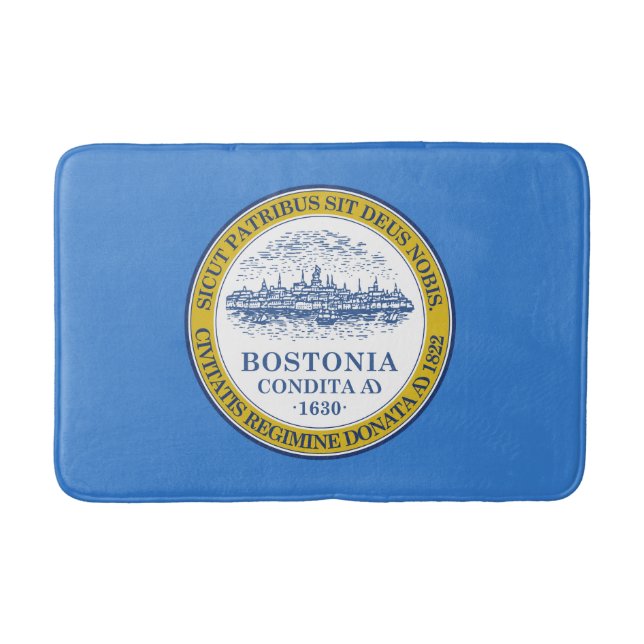 Flag of Boston, Massachusetts Bath Mat (Front)