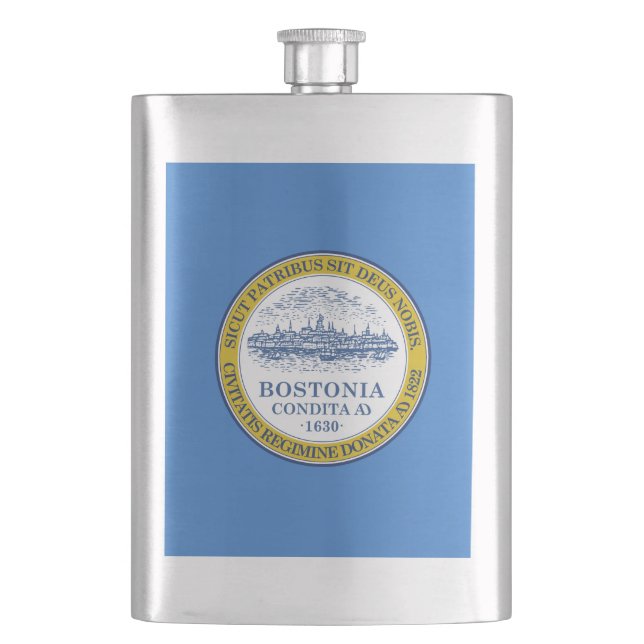 Flag of Boston, Massachusetts Flask (Front)