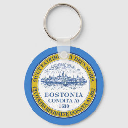 Flag of Boston, Massachusetts Keychain