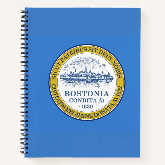 Flag of Boston, Massachusetts Notebook (Front)