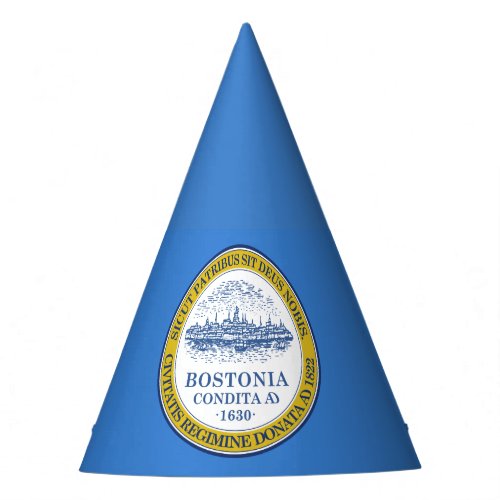 Flag of Boston Massachusetts Party Hat