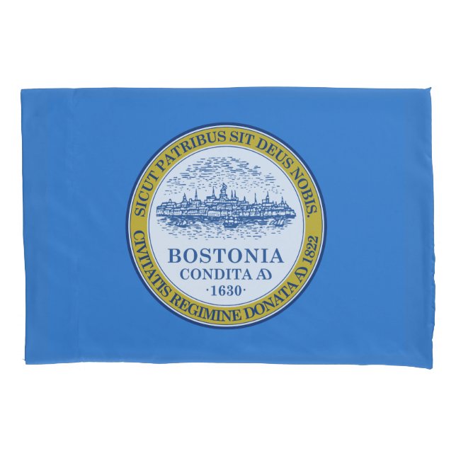 Flag of Boston, Massachusetts Pillow Case (Front)