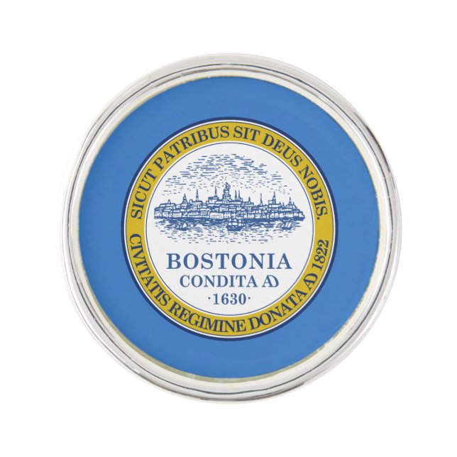 Flag of Boston, Massachusetts Pin (Front)