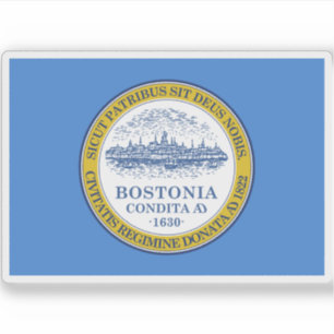 Flag of Boston, Massachusetts, USA Sticker