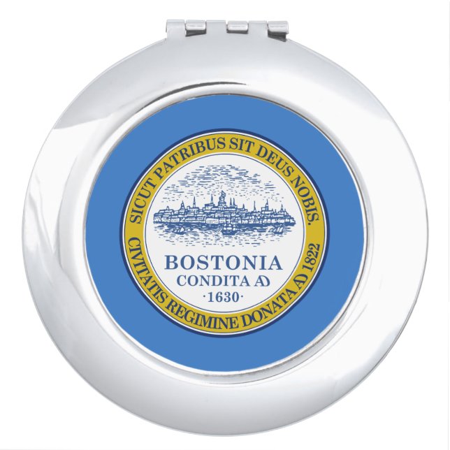 Flag of Boston, Massachusetts Vanity Mirror (Front)