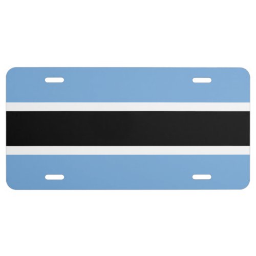 Flag of Botswana License Plate