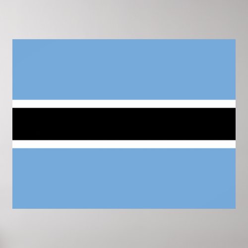 Flag of Botswana Poster