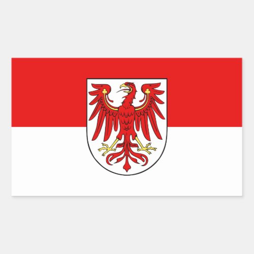 Flag of Brandenburg Rectangular Sticker