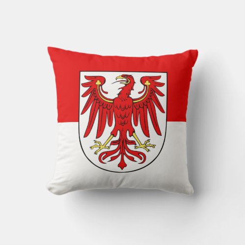 Flag of Brandenburg Throw Pillow